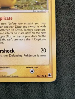 Ditto [Pikachu] English Pokemon Card *EX Delta Species 63/113* - Image 5