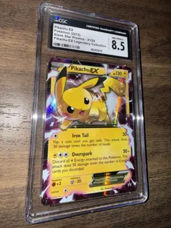 Pokemon TCG Pikachu EX XY84 Black Star Promo Holo Card NM/MT Condition CGC 8.5 - Image 4