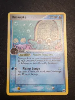 POKEMON TCG COMMON CARD OMANYTE 60/92 EX LEGEND MAKER NM/VLP - Image 1