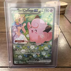 Pokemon TCG Lillie's Clefairy EX Journey Together Sir Card 184/159 NM Condition - Image 1