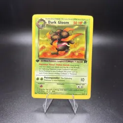 Dark Gloom 36/82 1st Edition Non Holo Team Rocket Pokemon Card TCG WOTC NM - Image 1