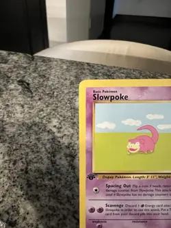 Pokemon TCG Slowpoke 1st Edition Common Card Fossil, 55/62, Regular - Image 2