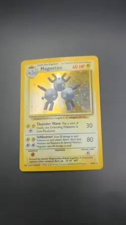 Magneton 9/102 HOLO Rare Unlimited Base Set 1999 WOTC Pokemon Card NM / Mint - Image 5