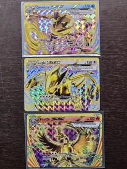 Pokemon Cards Lot (Lugia, Ho-oh, Greninja BREAK XY 2016 3 Cards) Nm - Image 1