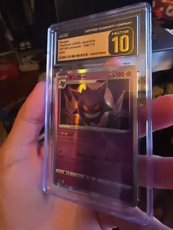 CGC 10 Pristine Gengar Holo 048/172 VSTAR Universe s12a Japanese Pokemon Card - Image 2