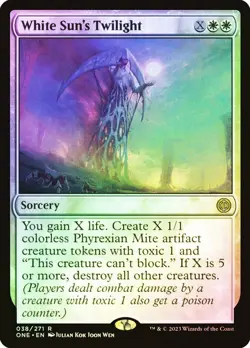 ONE Foil WHITE SUN'S TWILIGHT 1x Rare Magic Phyrexia All Will Be One MTG NM - Image 1