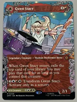 MTG Marvel’s Spider-Man Gwen Stacy Legendary Creature MYTHIC REGULAR #0209 - Image 1