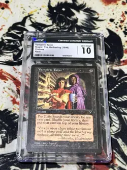 Vampiric Tutor CGC 10 POP 7 Visions Magic the Gathering VINTAGE MTG VERY RARE!!! - Image 1