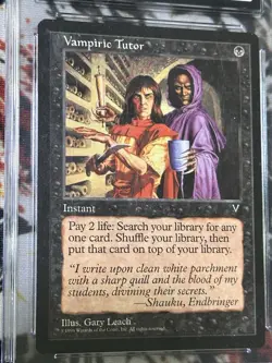 Vampiric Tutor CGC 10 POP 7 Visions Magic the Gathering VINTAGE MTG VERY RARE!!! - Image 3