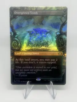 Overgrown Tomb X1 BORDERLESS FOIL MTG Lorwyn Eclipsed dual sided 0350 - Image 1