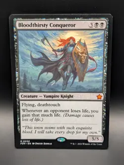MTG - Bloodthirsty Conqueror - Non-Foil - Creature - FDN #58 - Mythic - NM - Image 1