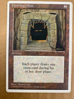 MTG 1x Howling Mine Core Set 4th Edition OLD SCHOOL Magic the Gathering x1 HP - Image 1