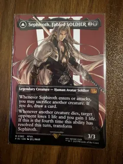 Sephiroth, Fabled Soldier NON FOIL (Borderless) 0382 MTG Regular English NM - Image 1
