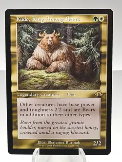 1x - Kudo, King Among Bears - (retro frame) - Modern Horizons 3 - NM MTG - Image 1