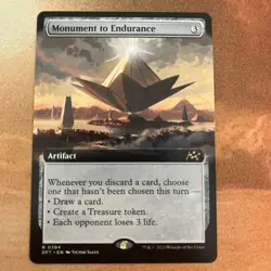 Monument to Endurance - Extended Art - 0394 Aetherdrift MTG NM - Image 1