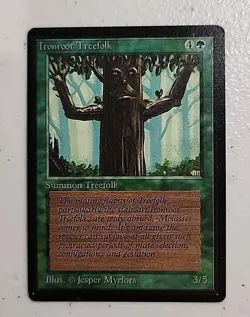Ironroot Treefolk Limited Edition - Beta Edition Regular MTG - Image 1
