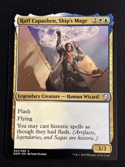 1x Raff Capashen, Ship's Mage (202) Dominaria LP MTG Magic the Gathering x1 MKE - Image 1