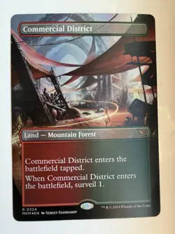 Commercial District (Borderless) Murders at Karlov Manor Foil MTG - Image 1