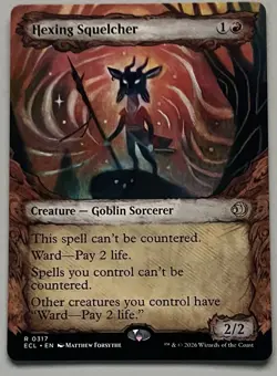 MTG Lorwyn Eclipsed Hexing Squelcher Creature RARE REGULAR #0317 - Image 1
