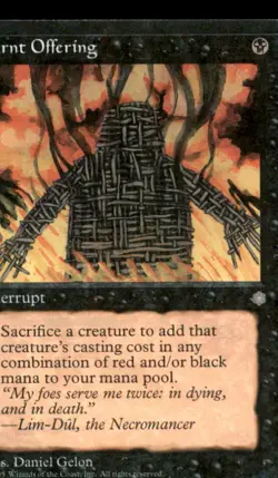 Burnt Offering LP Light Play Ice Age MTG [7992] - Image 1