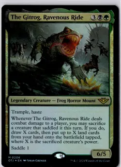 The Gitrog, Ravenous Ride Outlaws of Thunder Junction Foil NM M 0206 - Image 1