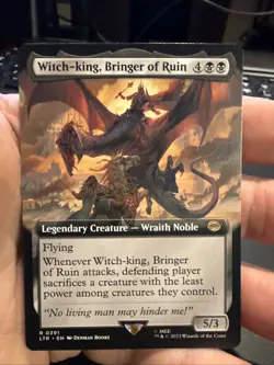 Witch-king, Bringer of Ruin (Extended Art) Lord of the Rings NM 391 Regular - Image 1