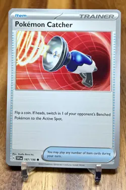 Pokemon Catcher 187/198 SV1 Scarlet & Violet Base Non Holo Pokemon Card NM - Image 1