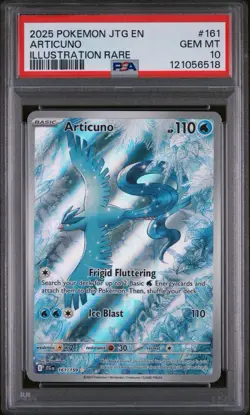 2025 POKEMON JTG EN-JOURNEY TOGETHER ILLUSTRATION RARE #161 ARTICUNO PSA 10 - Image 1