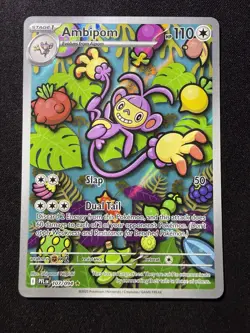 Pokemon TCG Ambipom Illustration Rare 107/094 Phantasmal Flames - Image 1