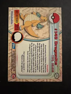 Pokemon Topps Series 3 Blue Logo #149 Dragonite - Image 2