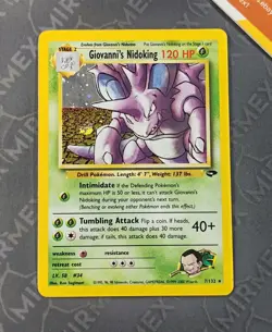 Pokemon Giovanni's Nidoking 7/132 Gym Challenge English Holo - Image 2
