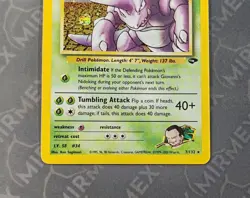 Pokemon Giovanni's Nidoking 7/132 Gym Challenge English Holo - Image 3
