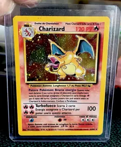 Pokemon Charizard 4/102 Base Set Holo 1999 - Italian 120 PV - Image 1