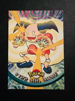Pokemon Topps Series 3 Blue Logo Non Holo #122 Mr. Mime - Image 1