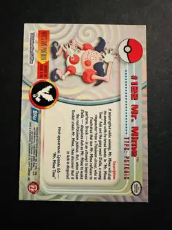 Pokemon Topps Series 3 Blue Logo Non Holo #122 Mr. Mime - Image 2