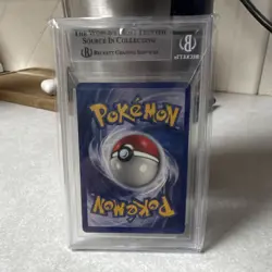 Pokemon Squirtle 63/102 Base Set 1st Edition Thick Stamp Beckett 7.5 - Image 2