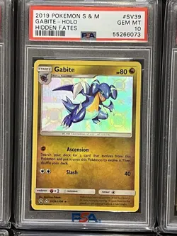 2019 Pokemon Hidden Fates Shiny Vault Lot Of 6 PSA 10 Gabite Gible Noibat - Image 3
