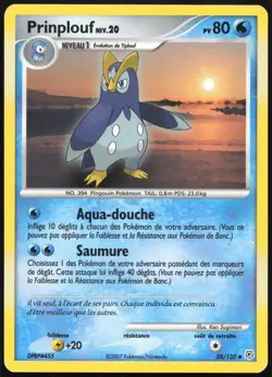 Carte Pokemon Prinplouf 58/130 Diamant et Perle Francais - Image 1