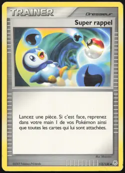 Carte Pokemon Super rappel 115/130 Diamant et Perle Francais - Image 1