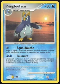 Carte Pokemon Prinplouf 58/130 Diamant et Perle Francais - Image 1