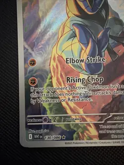 Pokemon TCG Sawk 130/086 Illustration Rare Sv: White Flare - Image 5