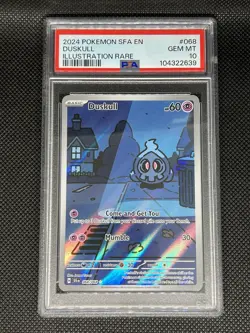Duskull 068/064 PSA 10 Shrouded Fable Illustration Rare Pokemon SV SFA EN - Image 1