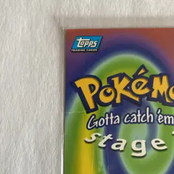 1999 Blastoise Topps Pokemon Movie Edition Black Logo E9 of 12 Non Holo - Image 3