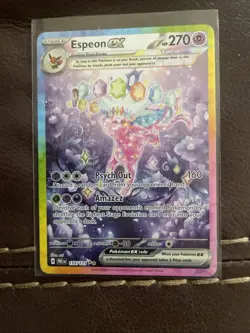 2025 Pokemon Scarlet & Violet Prismatic Evolutions Espeon EX #155/131 - Image 3