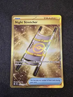 Pokemon Surging Sparks 251/191 NIGHT STRETCHER Secret Gold Hyper Rare - Image 1