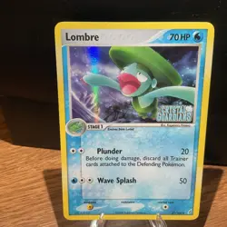 Pokemon Lombre Reverse Holo Crystal Guardians STAMPED 37/100 No Play - Image 1