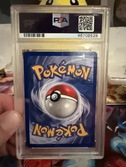 Pokemon TCG Hitmonchan Base Set Holo Rare PSA 9 - Image 2
