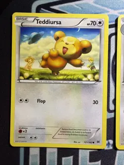 Teddiursa 121/162 & Ursaring 122/162 - Pokemon XY BREAKthrough - LP *Set* - Image 2