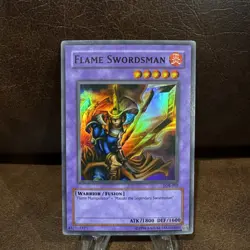 Yugioh Flame Swordsman LOB-003 Foil Shift - Image 1