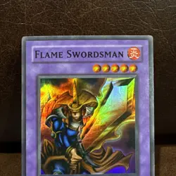 Yugioh Flame Swordsman LOB-003 Foil Shift - Image 2